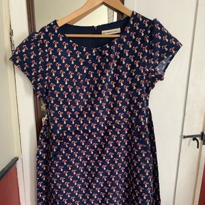 Mushroom dress above the knee corduroy